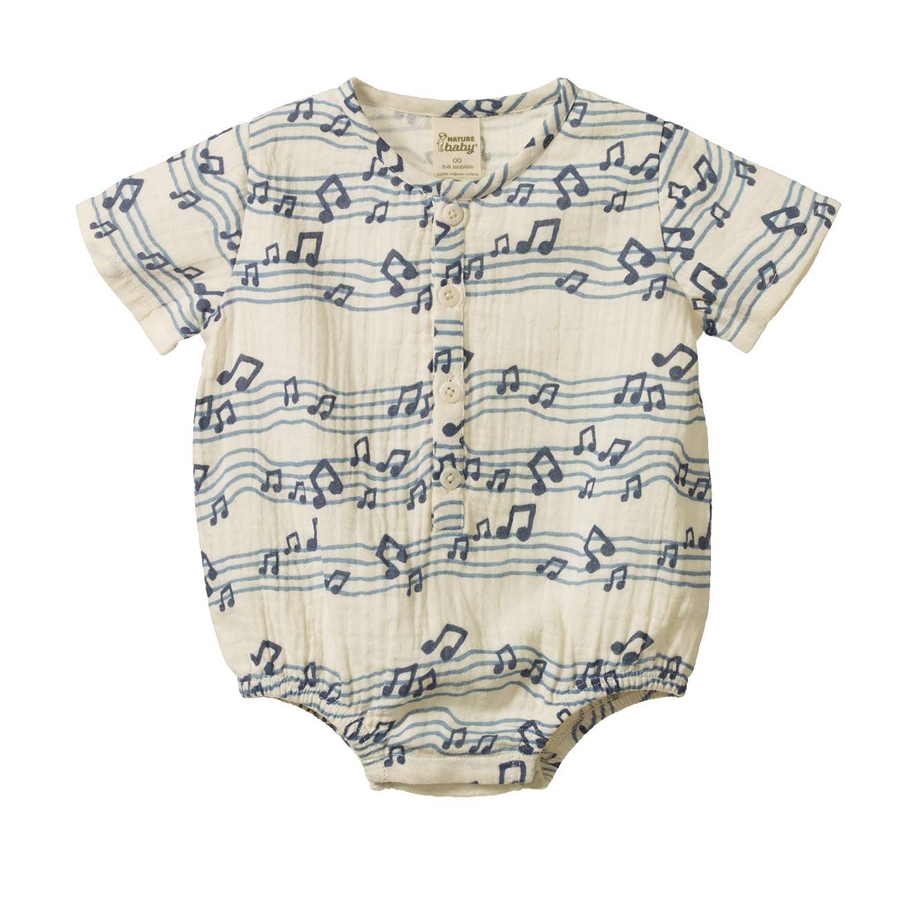 Nature Baby Monty Suit Muslin Rhythm Print