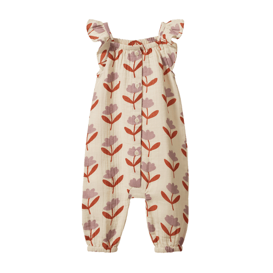 Nature Baby Tilda Suit Muslin Fleurette Print