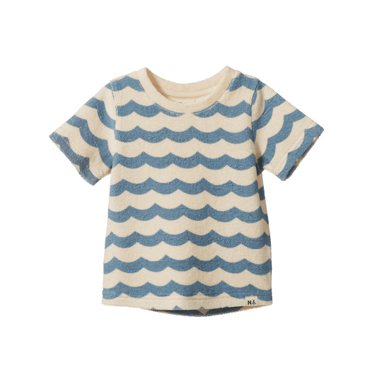 Nature Baby River Tee Terry Waves Print