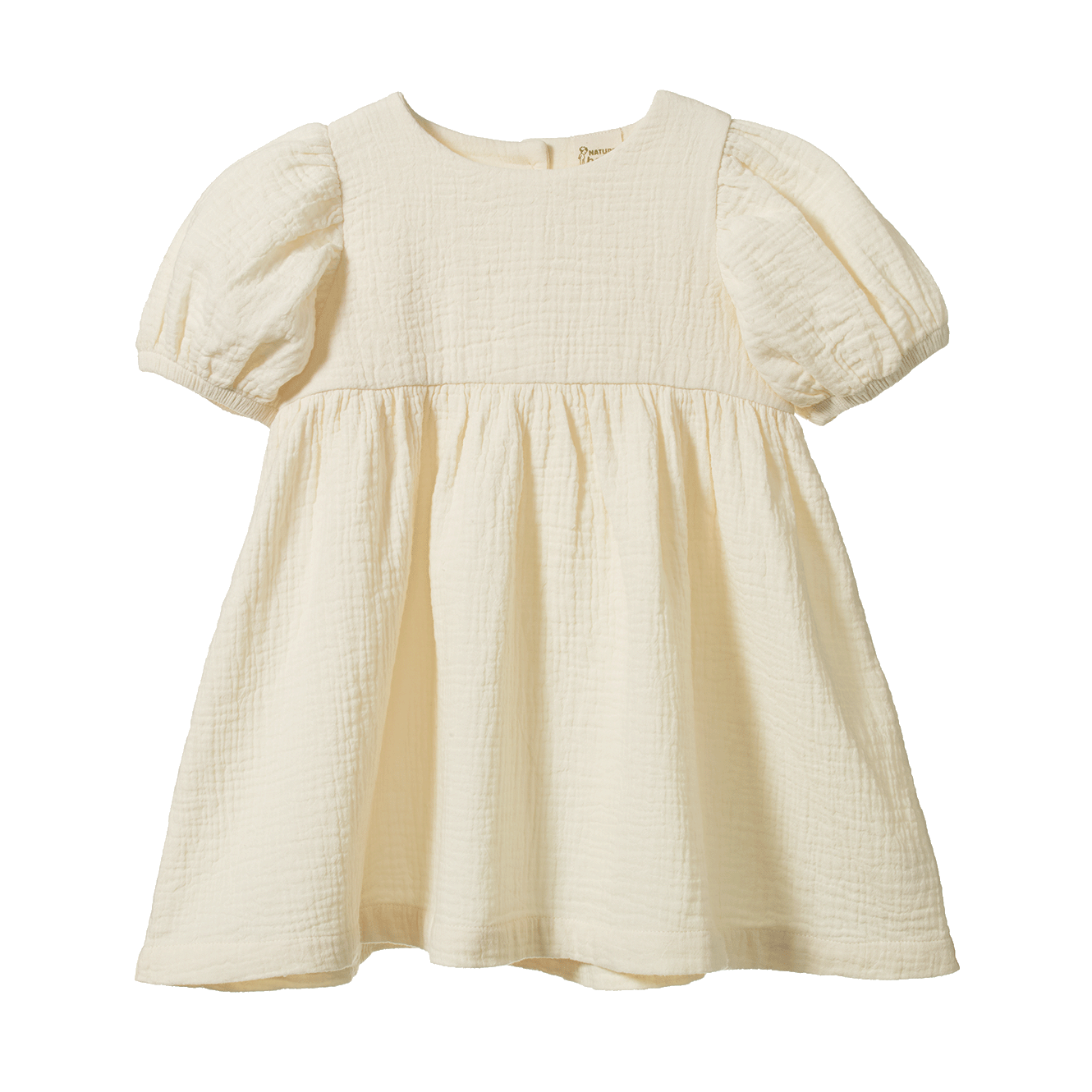 Nature Baby Albertine Dress Muslin Natural