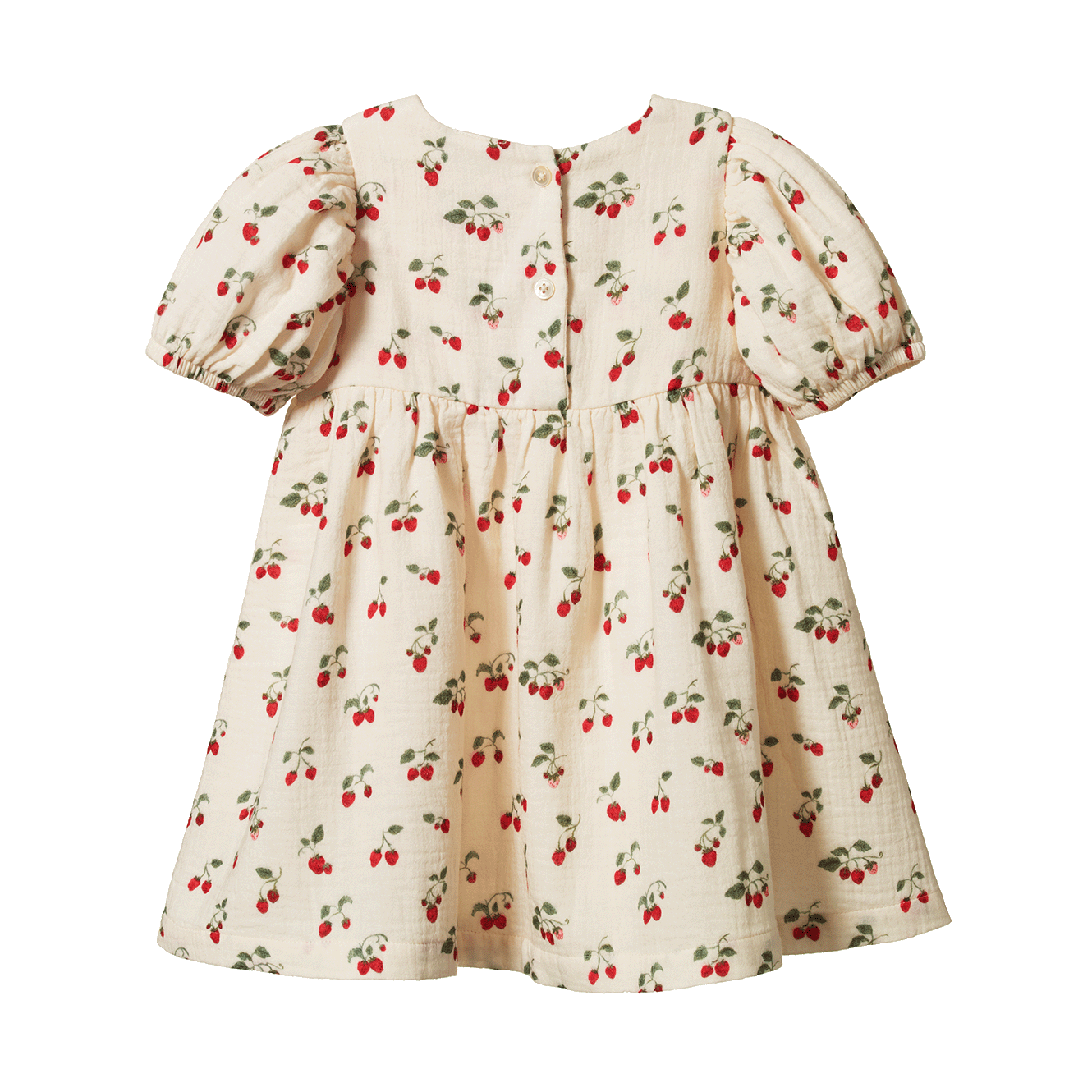 Nature Baby Albertine Dress  Strawberry Blush Print