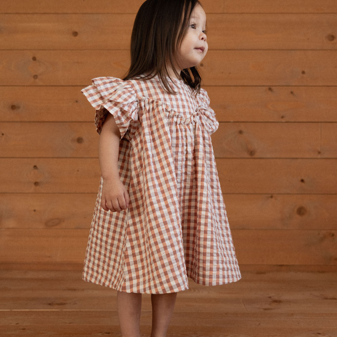 Nature Baby Una Dress Dandelion Gingham