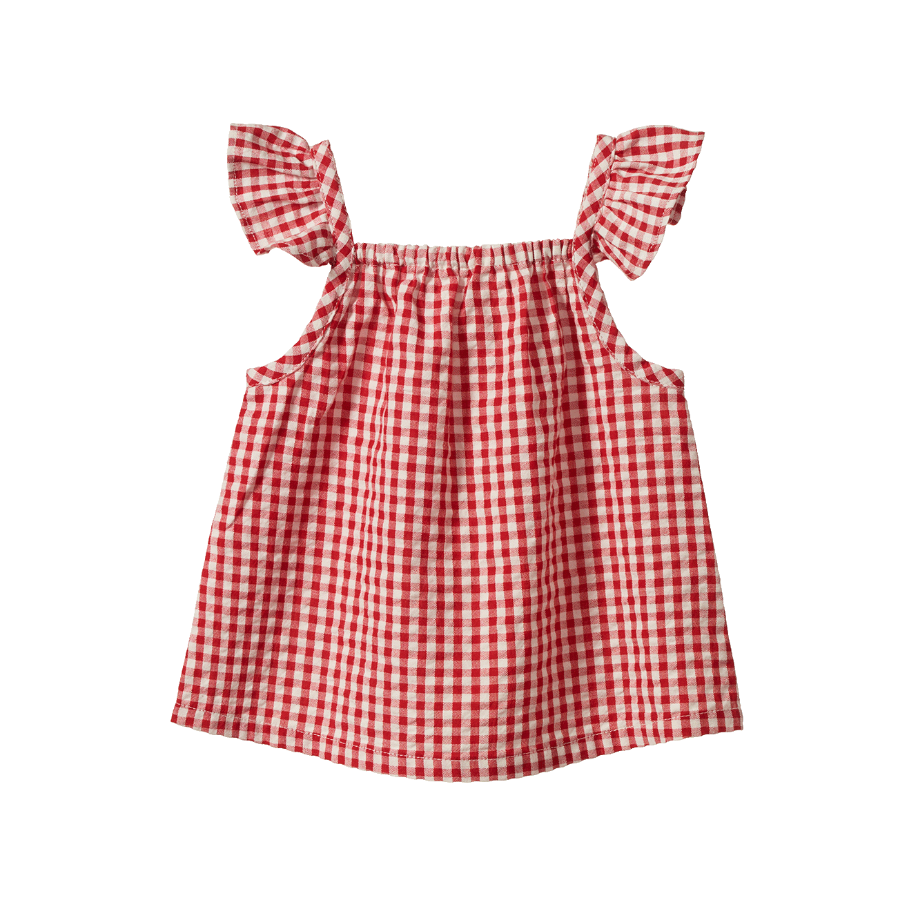 Nature Baby Petal Set Red Gingham Check