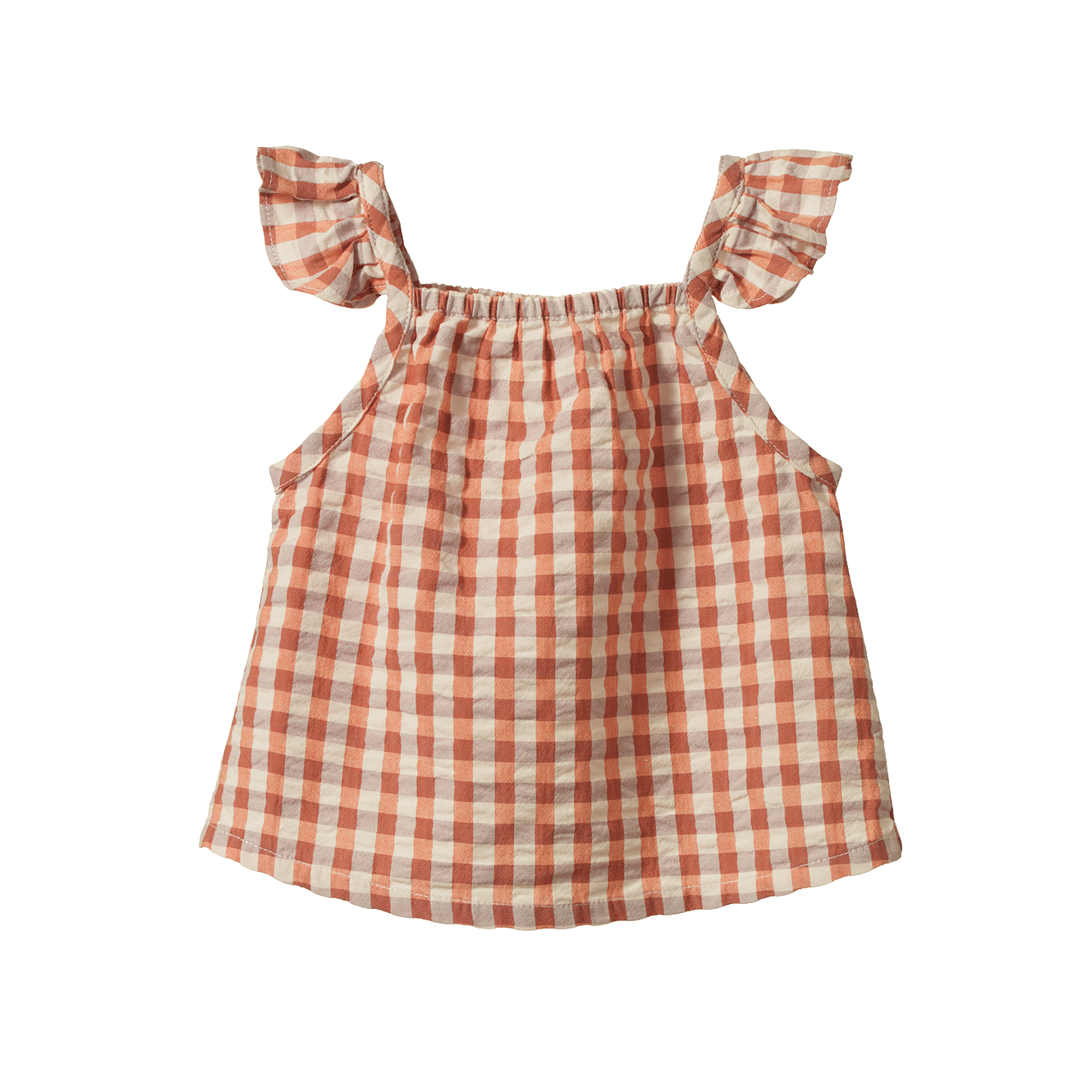 Nature Baby Petal Top Dandelion Gingham