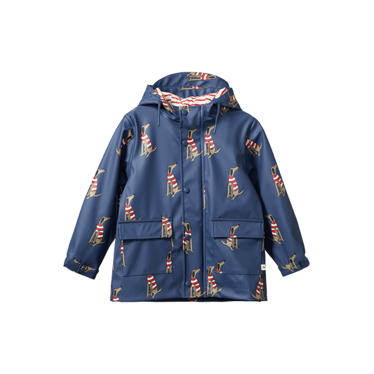 Nature Baby Raincoat Best Friend Indigo Print