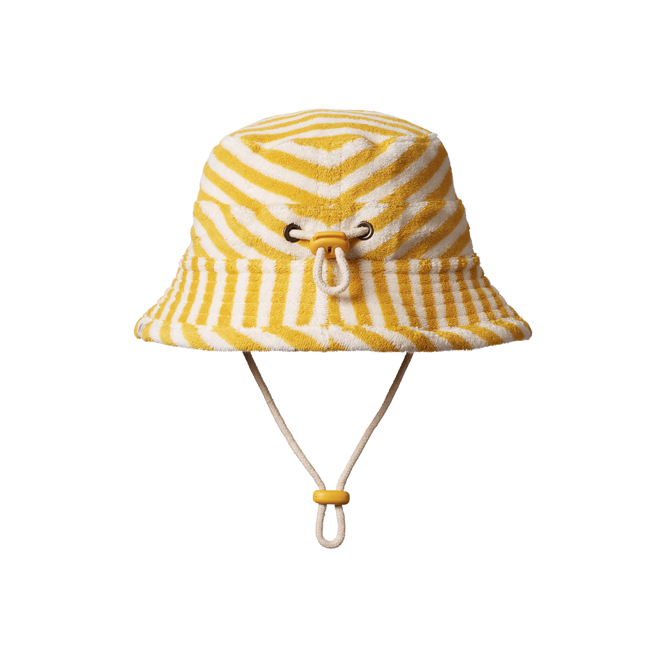 Nature Baby Bucket Sunhat Terry Golden Sea Stripe
