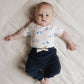 Nature Baby Short Sleeve Bodysuit Dog Walk Print