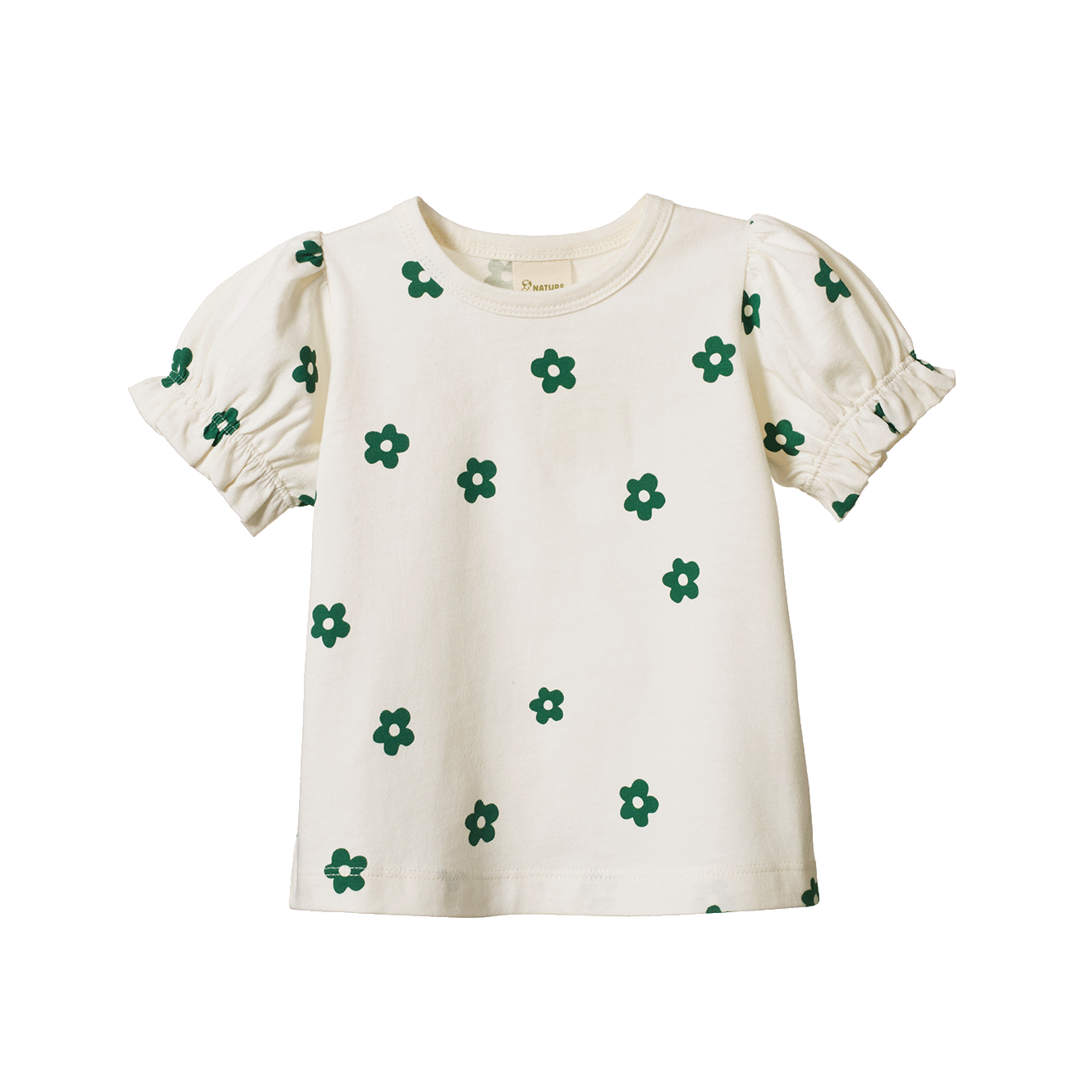 Nature Baby Bubbles Tee Flora Natural Print
