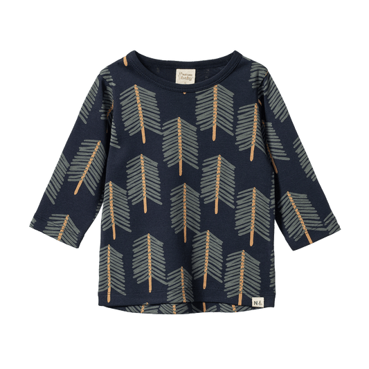 Nature Baby Long Sleeve River Tee Bramblewood Print