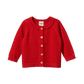 Nature Baby Piper Cardigan Pointelle Raspberry Red