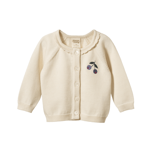 Nature Baby Piper Cardigan Winter Berry