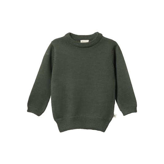 Nature Baby Merino Knit Pullover Thyme