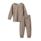 Nature Baby Merino Essential Long Sleeve Pyjamas Set Bramble Burrow Print Merino