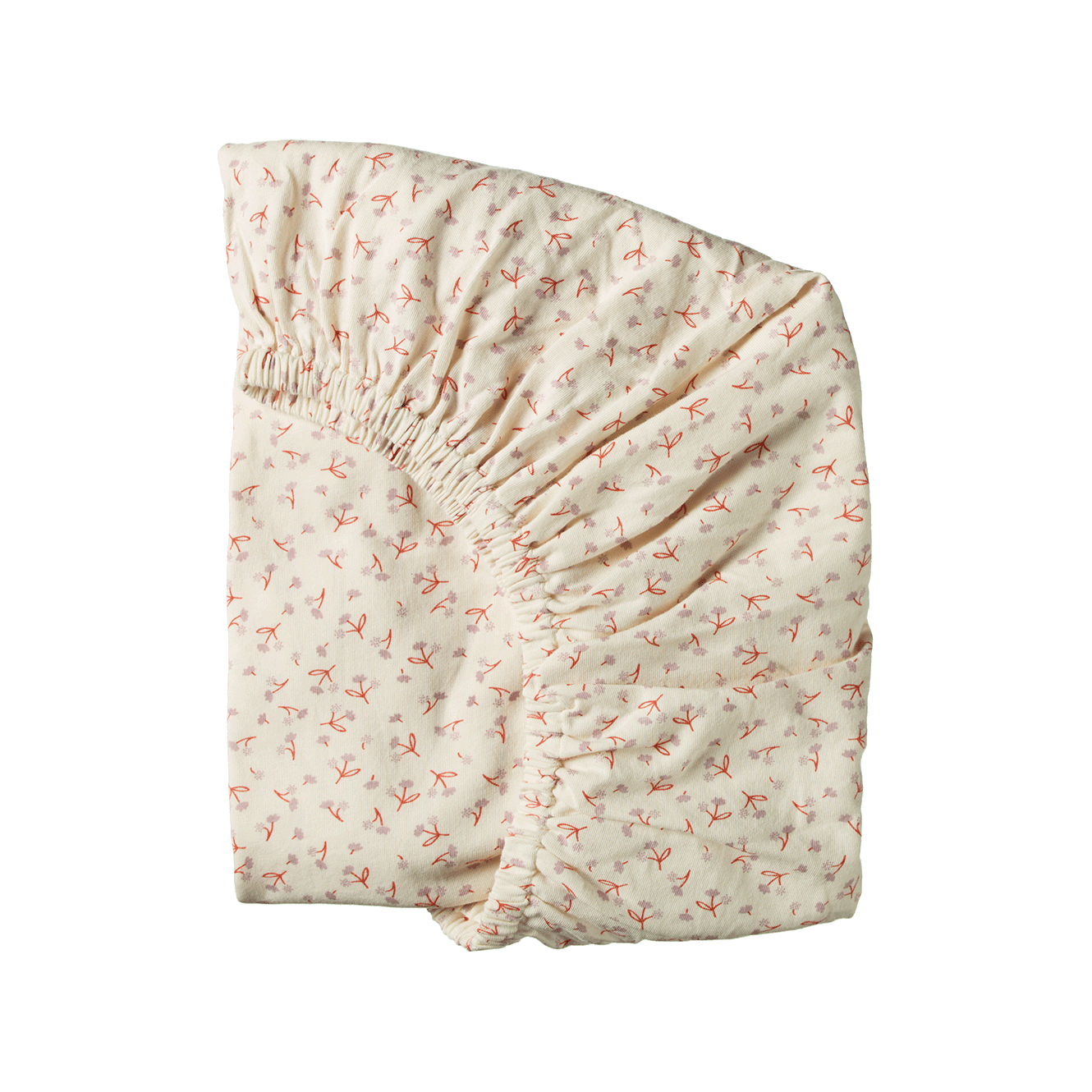 Nature Baby Fitted Sheet Jersey Dandelion Print Cot