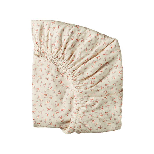 Nature Baby Fitted Sheet Jersey Dandelion Print Bassinet