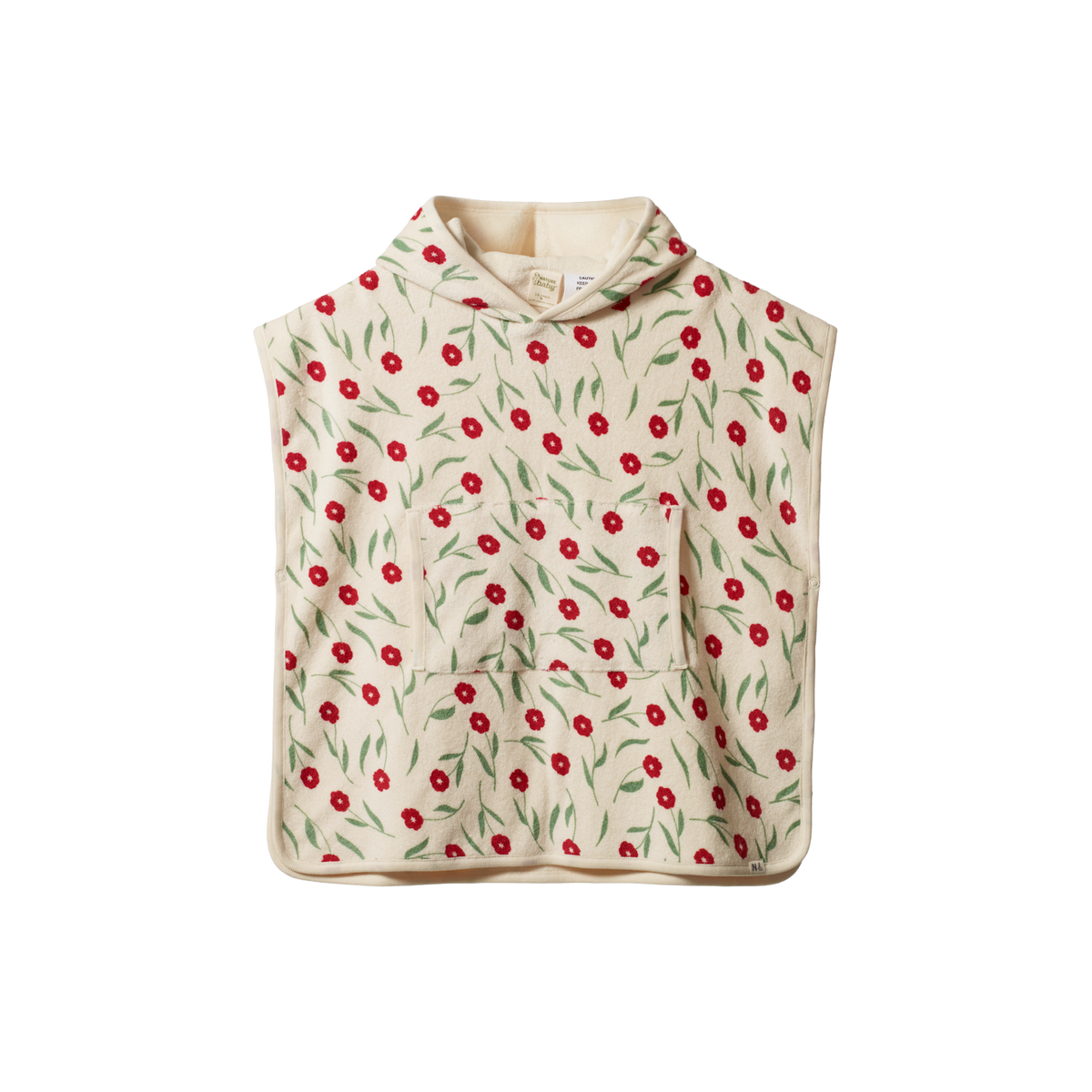 Nature Baby Poncho Towel Joiette Print