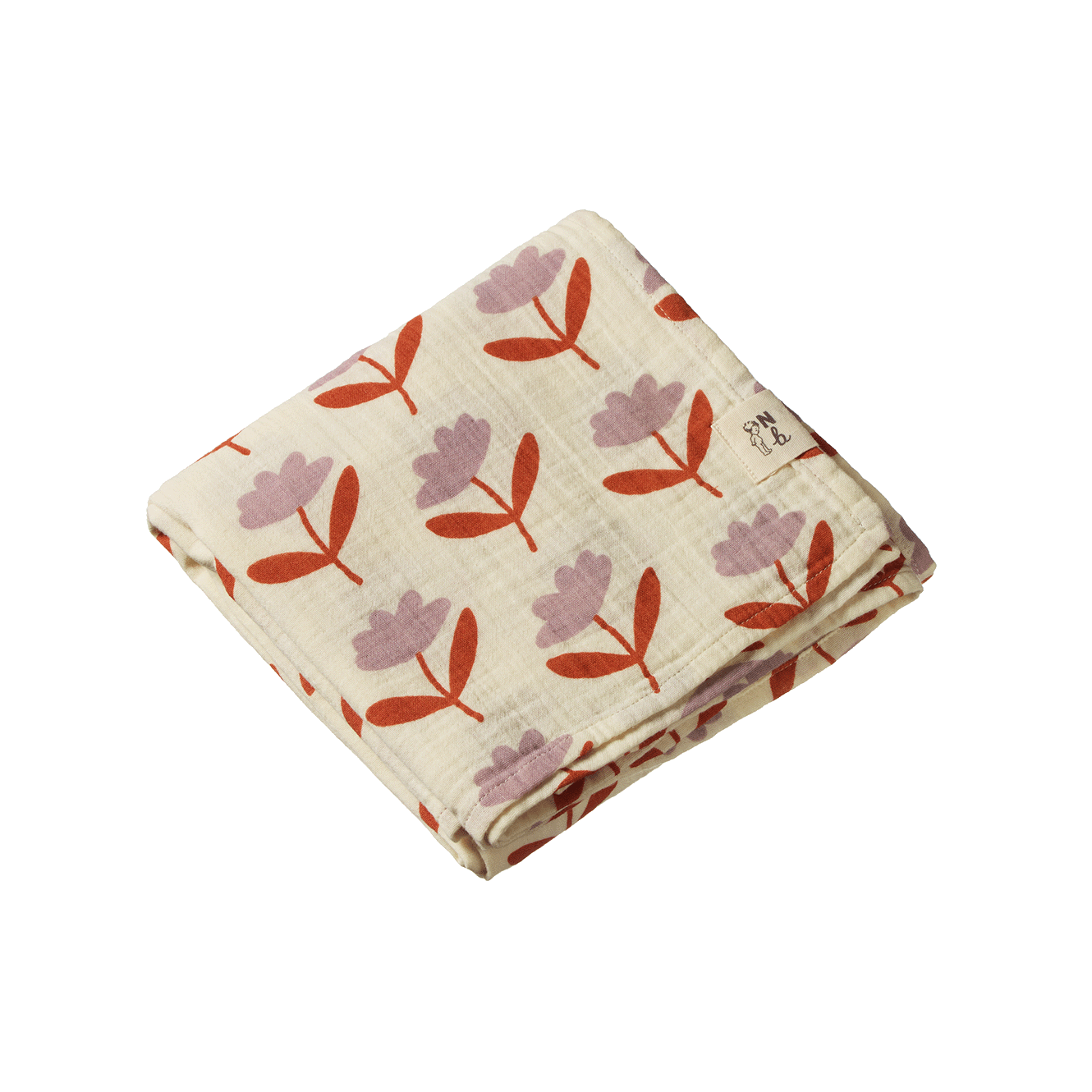 Nature Baby Muslin Wrap Fleurette Print