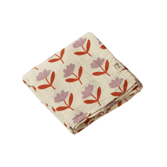 Nature Baby Muslin Wrap Fleurette Print