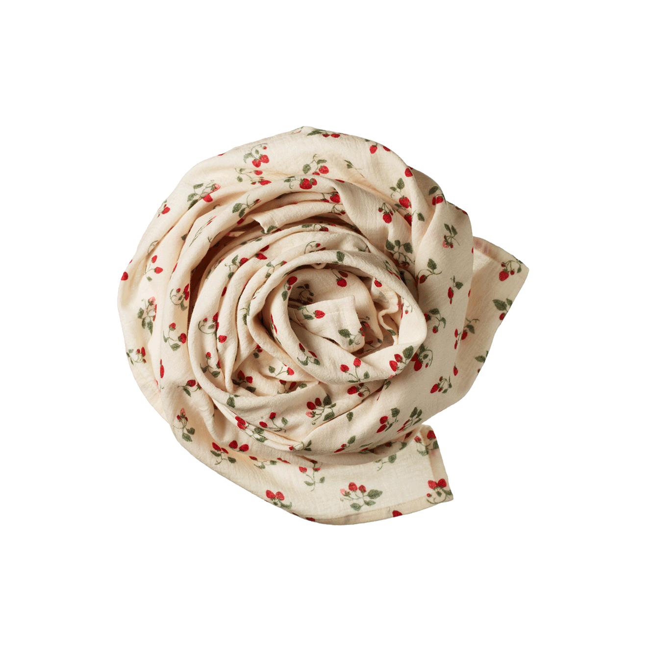 Nature Baby Muslin Wrap Strawberry Blush Print
