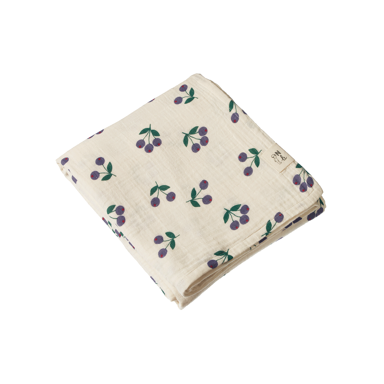 Nature Baby Muslin Wrap Winter Berry Natural Print