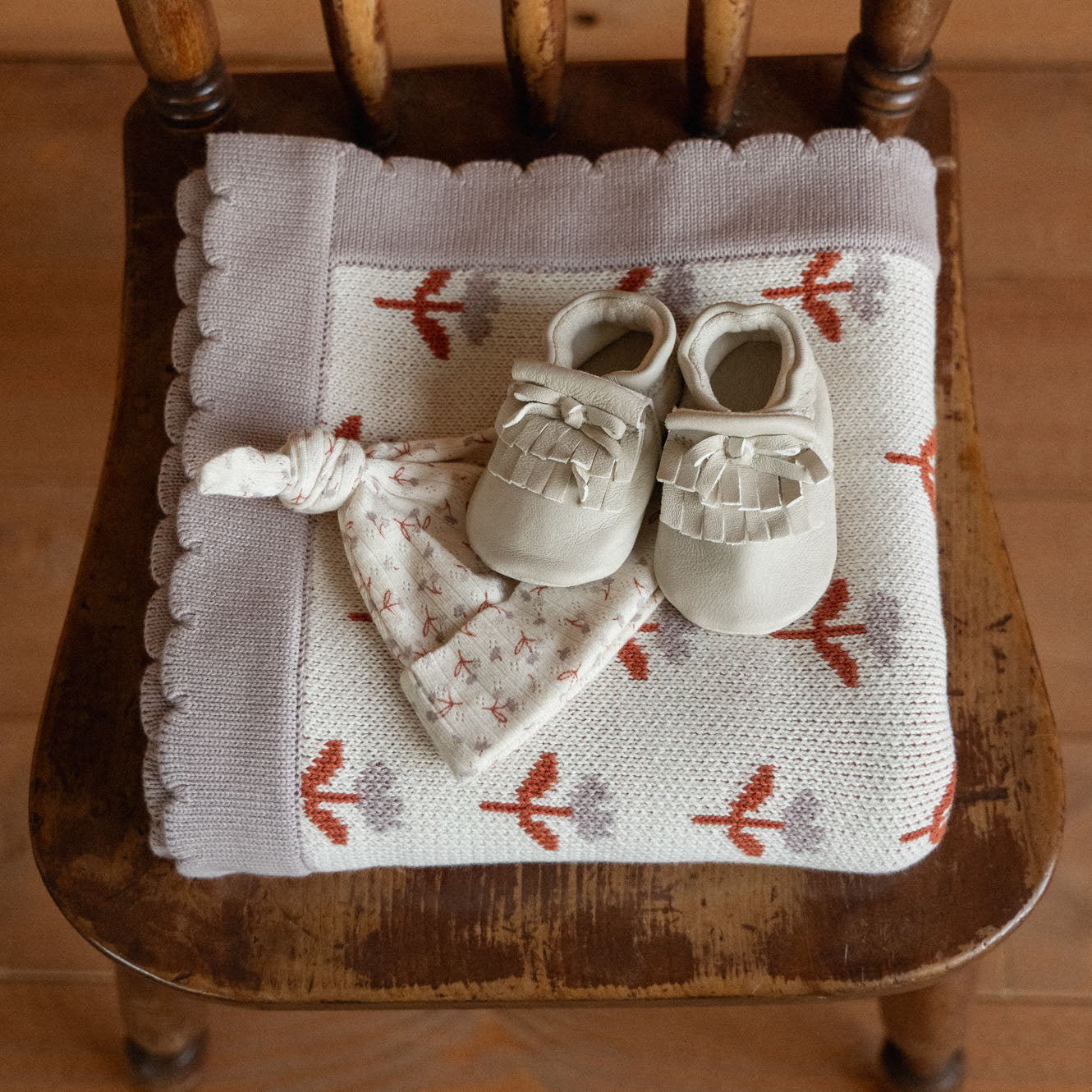 Nature Baby Fern Blanket Fleurette Knit