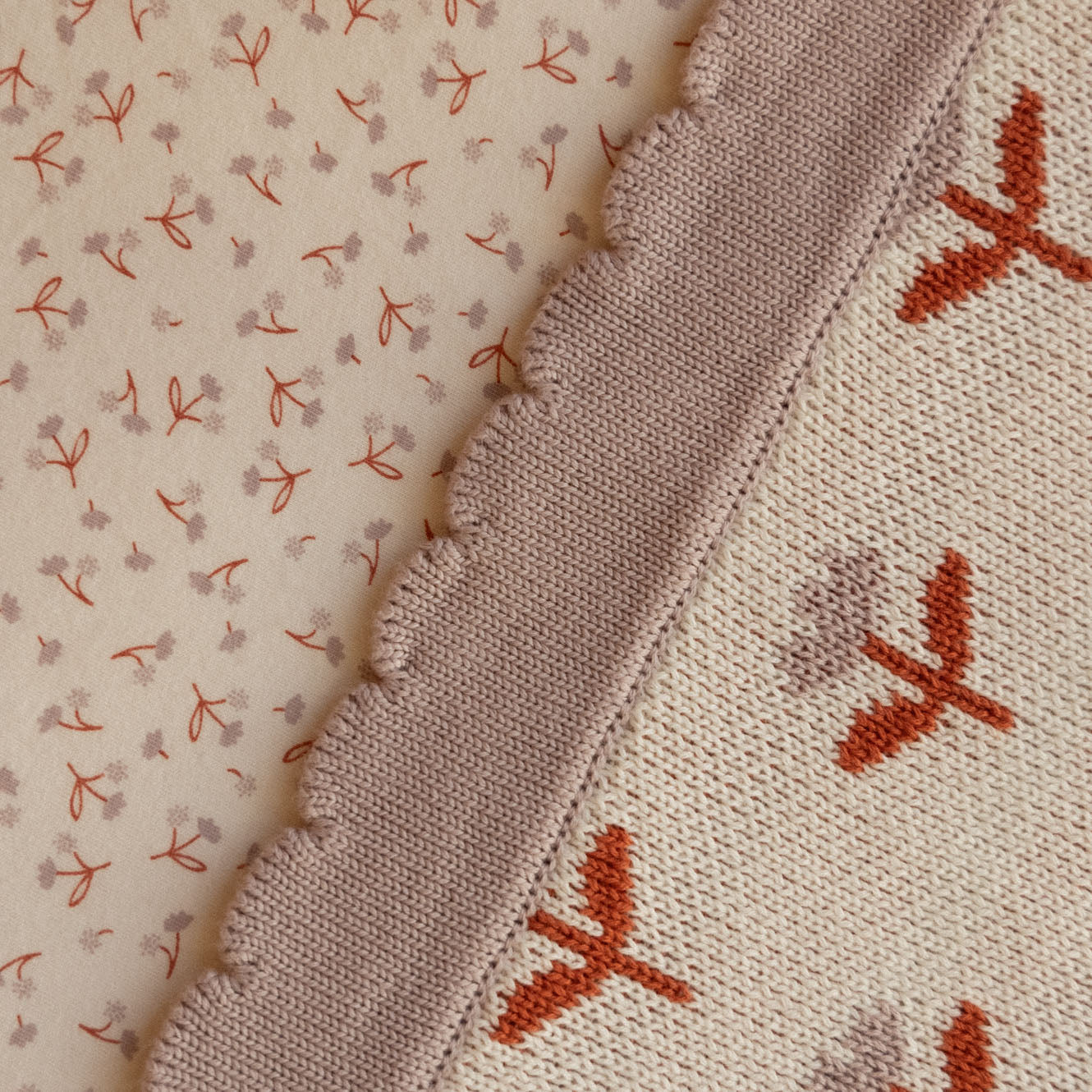 Nature Baby Fern Blanket Fleurette Knit