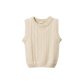 Nature Baby Walter Vest Oatmeal Marl Cable Knit
