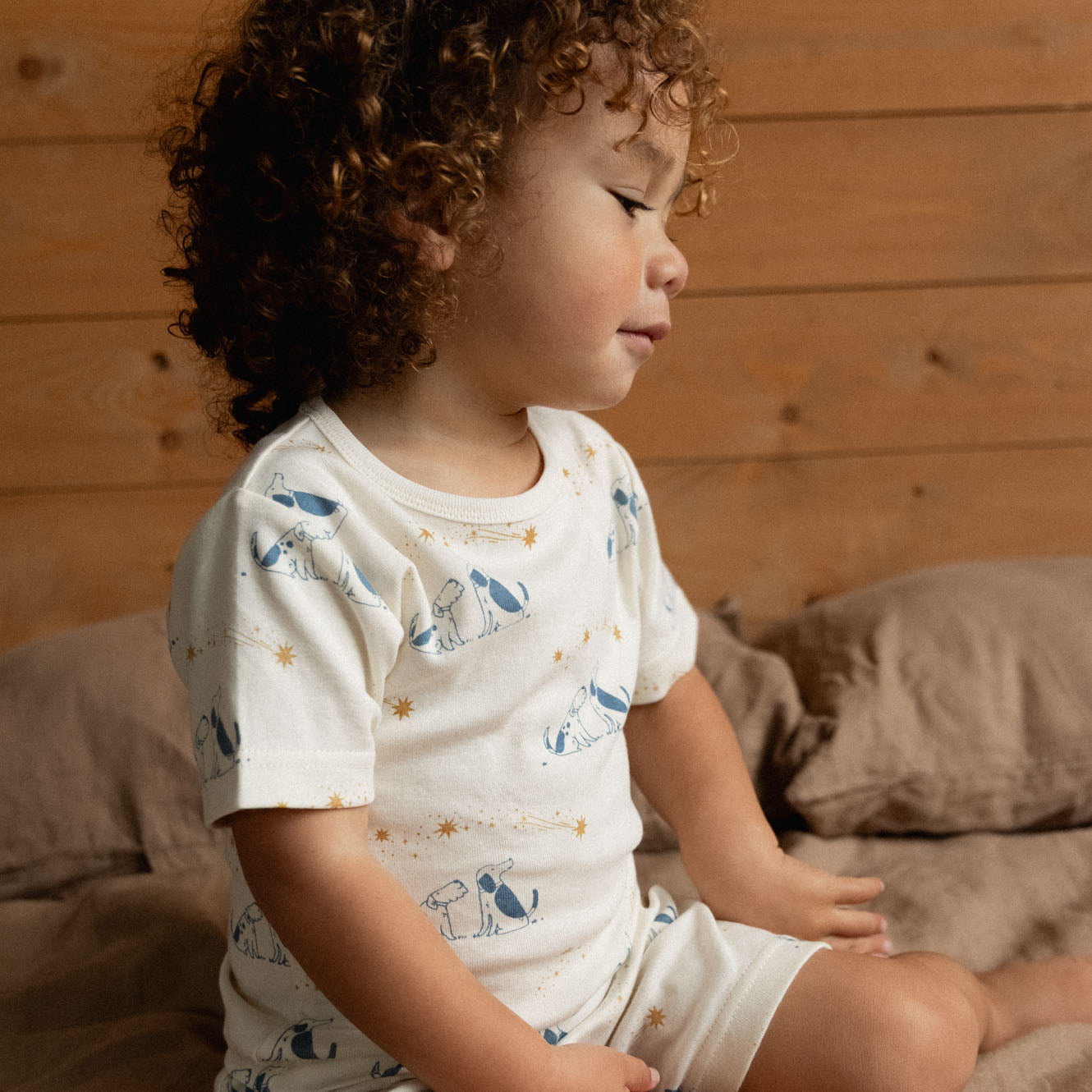 Nature Baby Shortie Pyjama Set Dog Dream Print