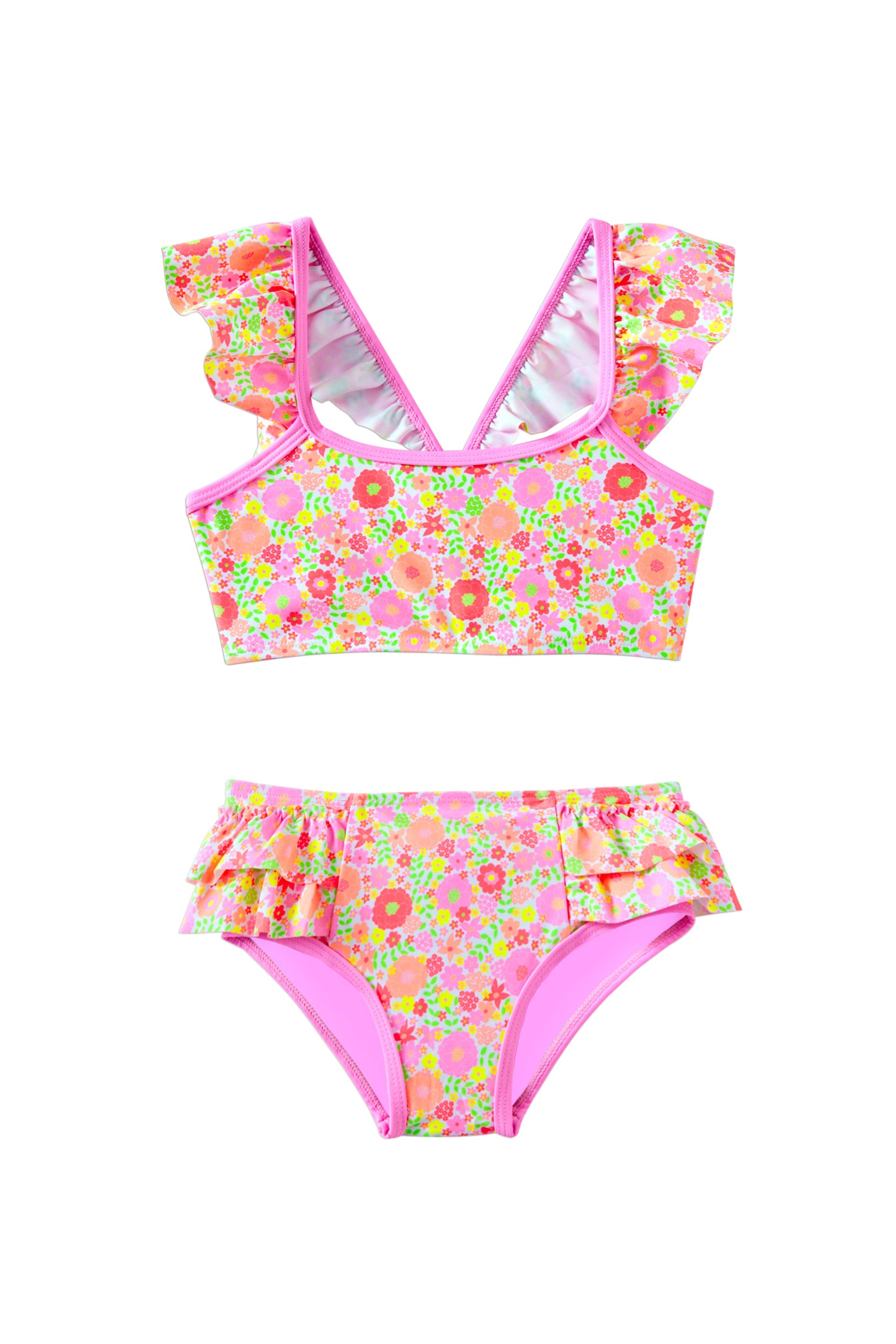Milky Neon Bloom Bikini