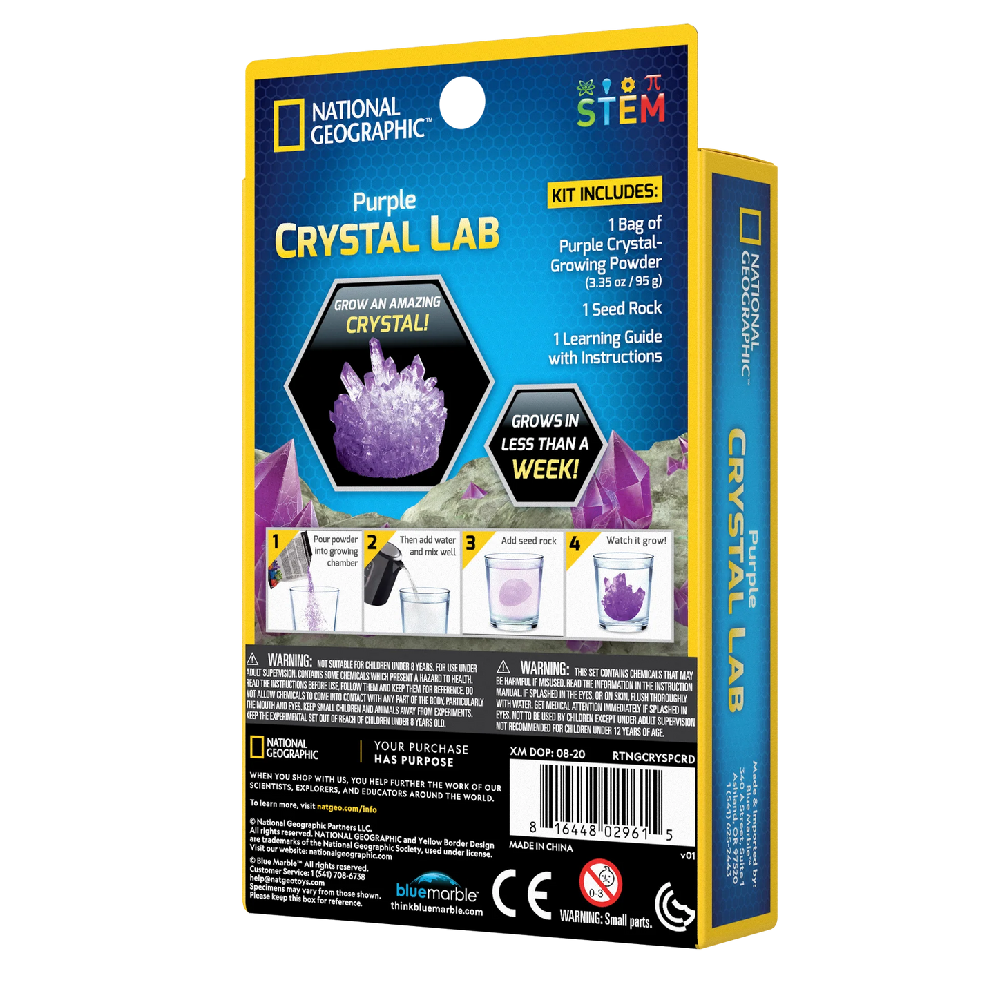 National Geographic Crystal Growing Powder Purple