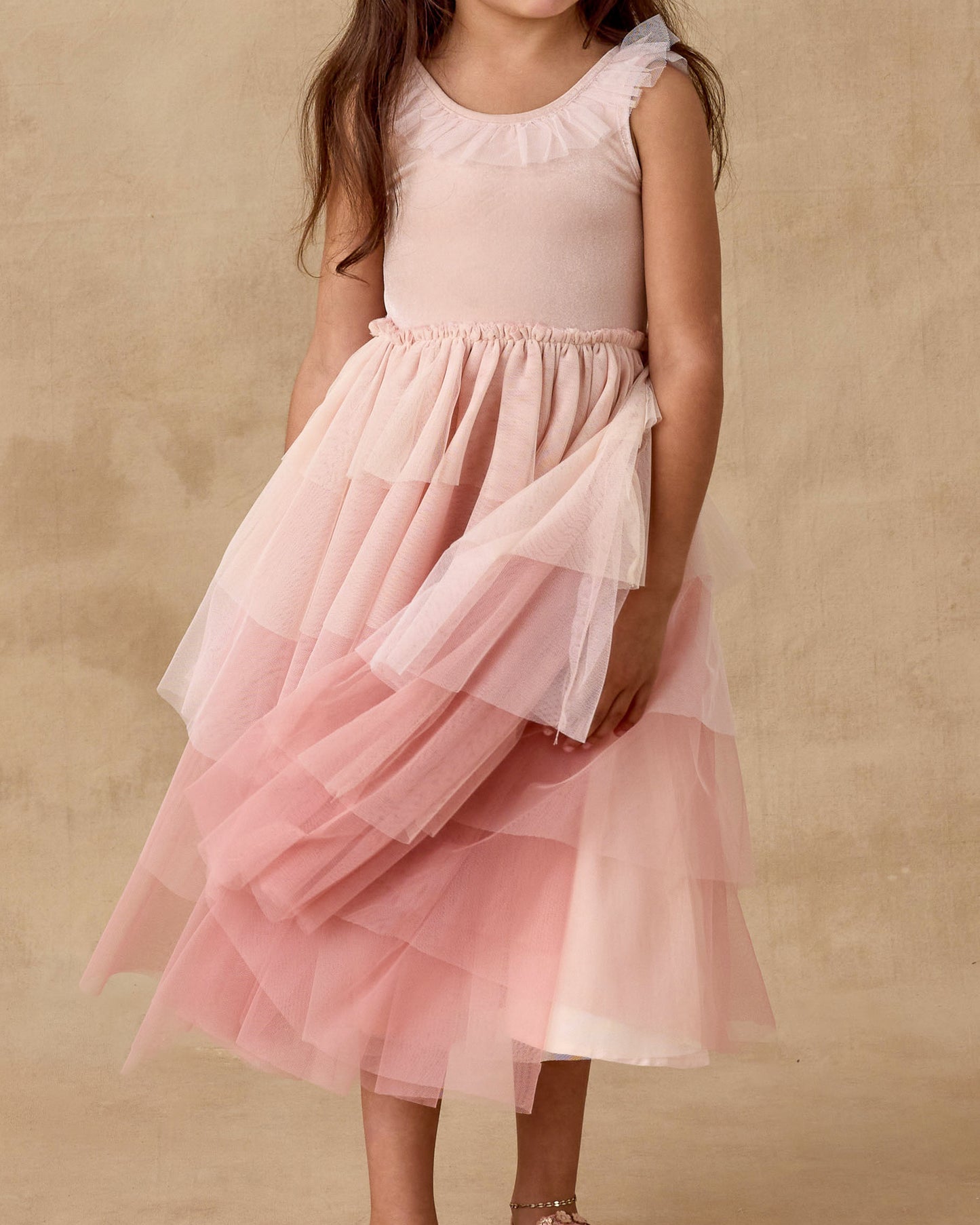 Noralee Pixie Dress Pink Ombre Antique