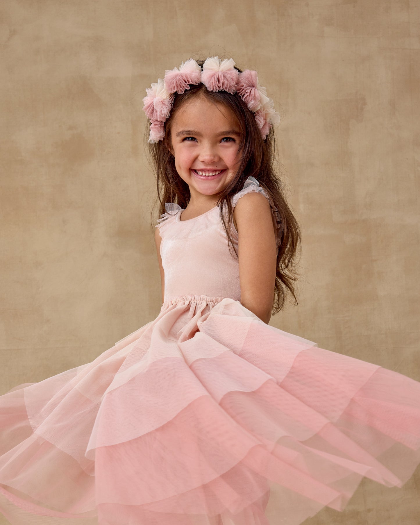 Noralee Pixie Dress Pink Ombre Antique