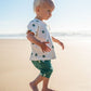 Nature Baby Bubbles Tee Flora Natural Print