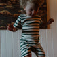 Nature Baby Shortie Pyjama Set Peppermint Holiday Stripe