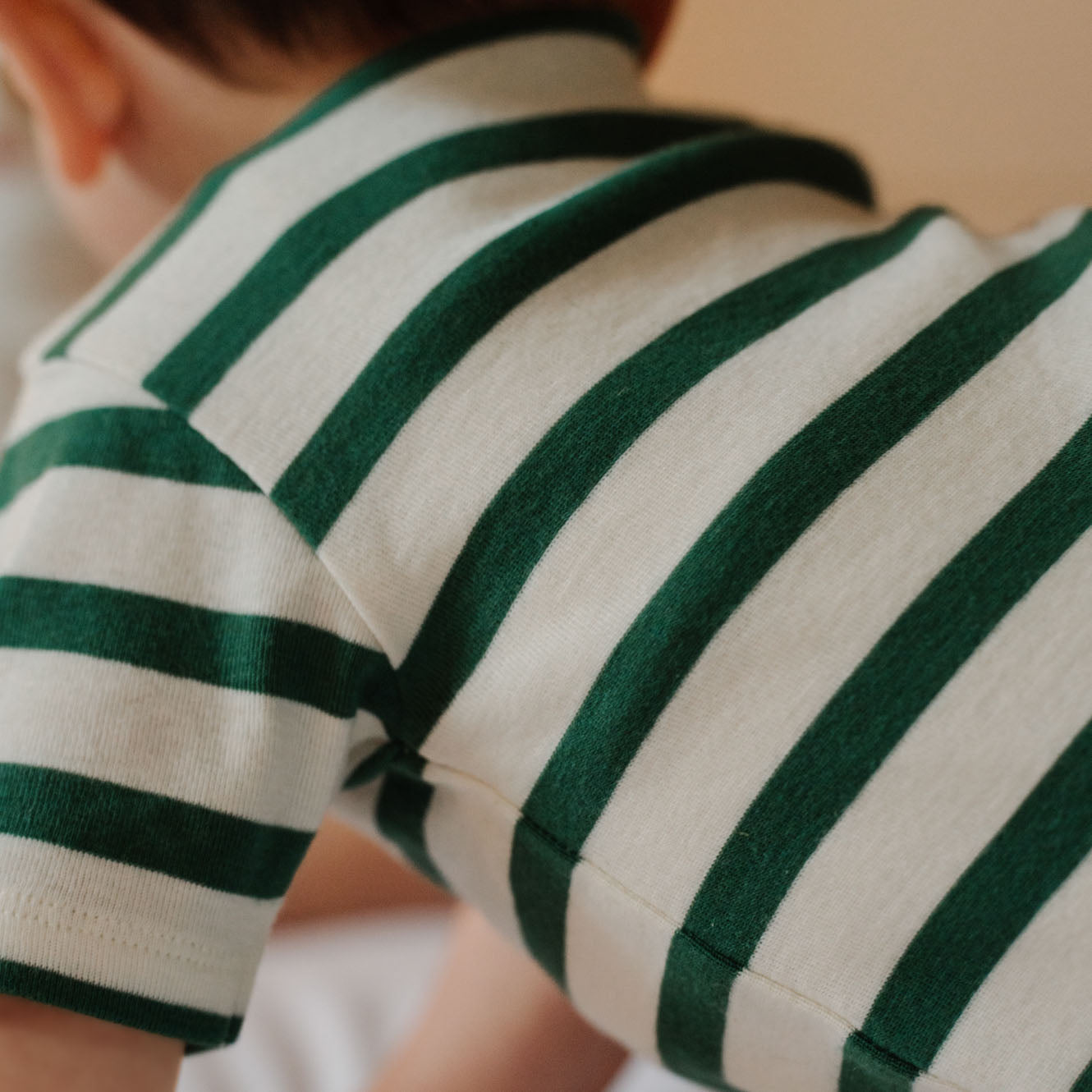 Nature Baby Summer Sleepy Suit Peppermint Holiday Stripe