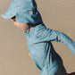 Nature Baby Dash Hat Swim Blue Whale Print