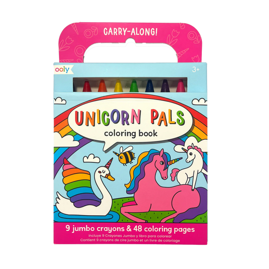 Carry Along Colouring Book & Crayon Set | Unicorn Pals