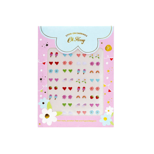 Oh Flossy Kids Stick On Earrings