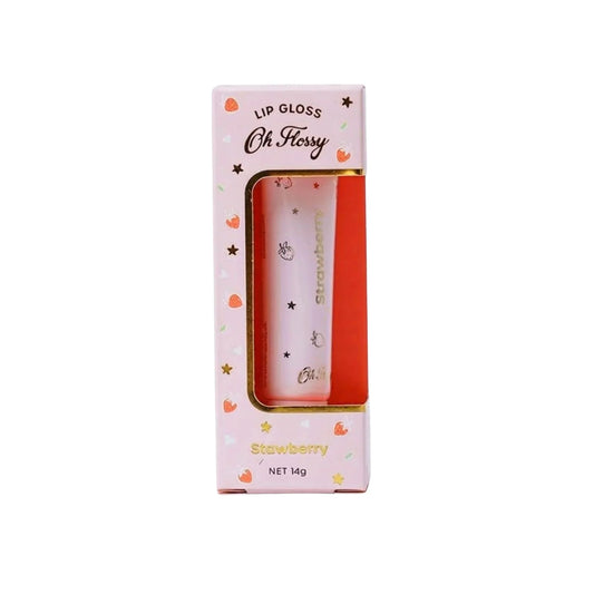 Oh Flossy Natural Lip Gloss Strawberry