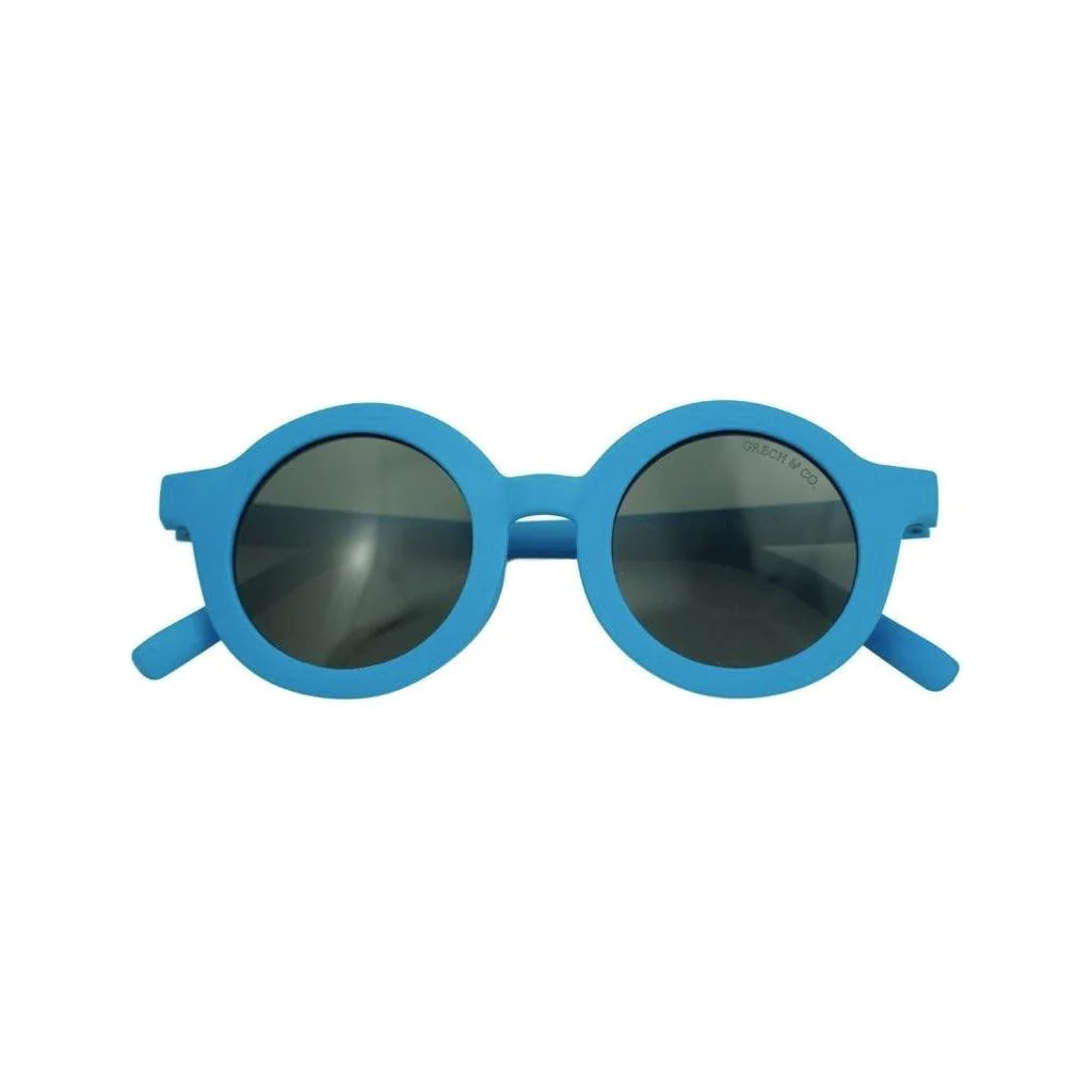Grech & Co Round Polarised Sunglasses Azure