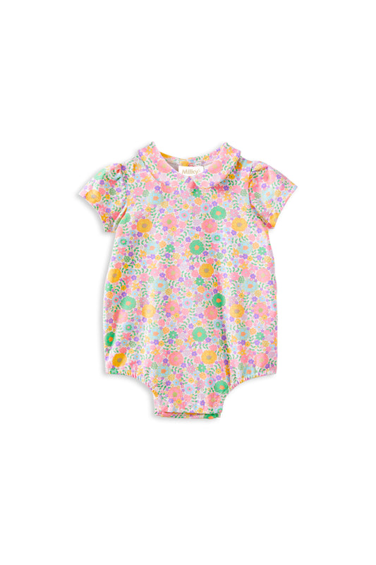 Milky Baby Pastel Garden Playsuit
