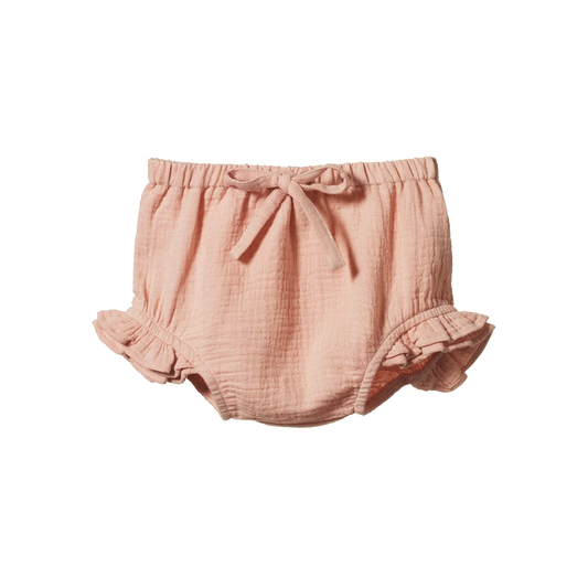 Nature Baby Petal Bloomers Muslin Rose Dust
