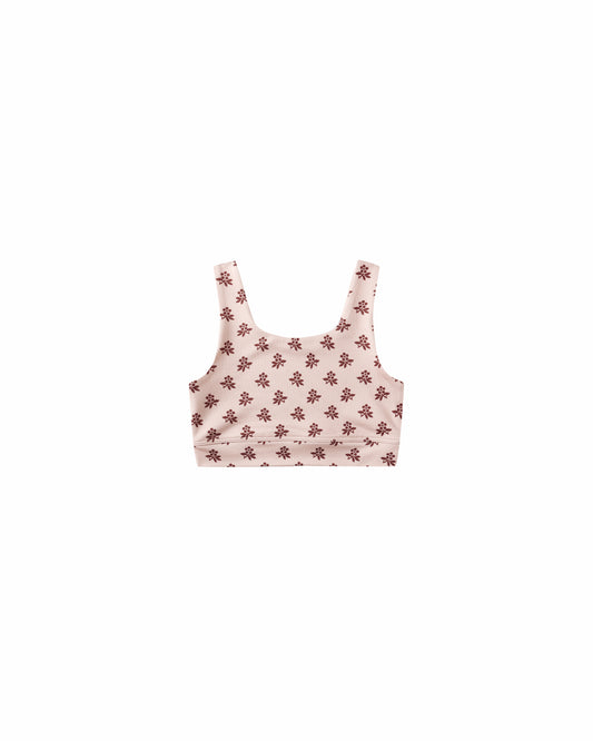 Rylee + Cru Swift Sports Bra | Blush Fleur *Pre-Order*