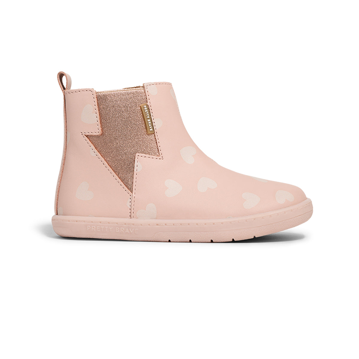 Pretty Brave Child Electric Boot Hearts