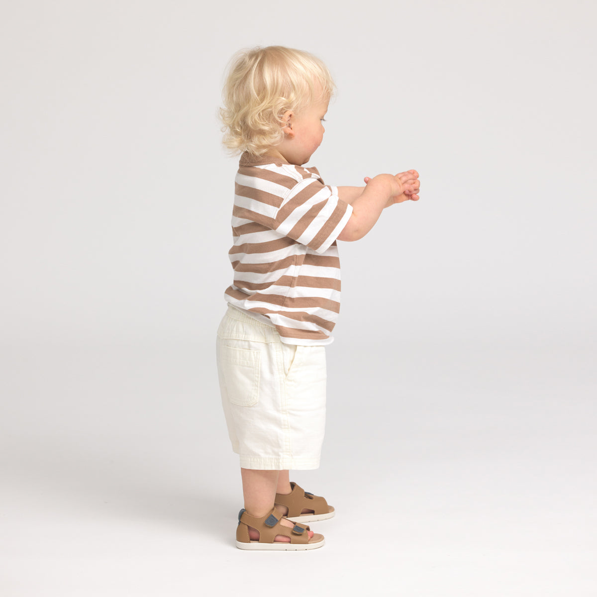 Pretty Brave Toddler Sandal Jack Tan