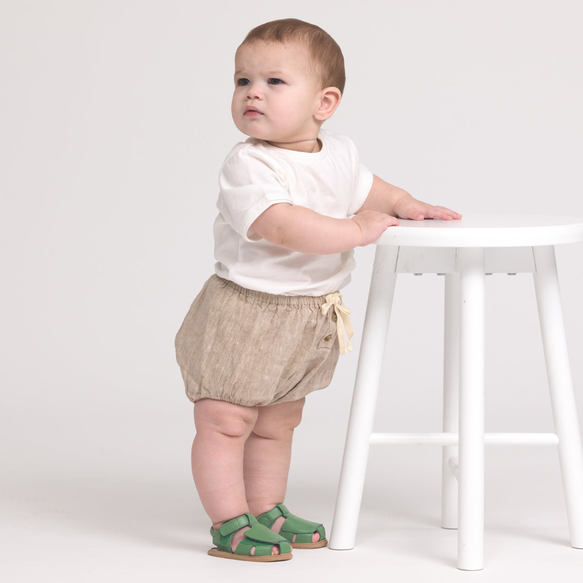 Pretty Brave Baby Sandal Milo Grass