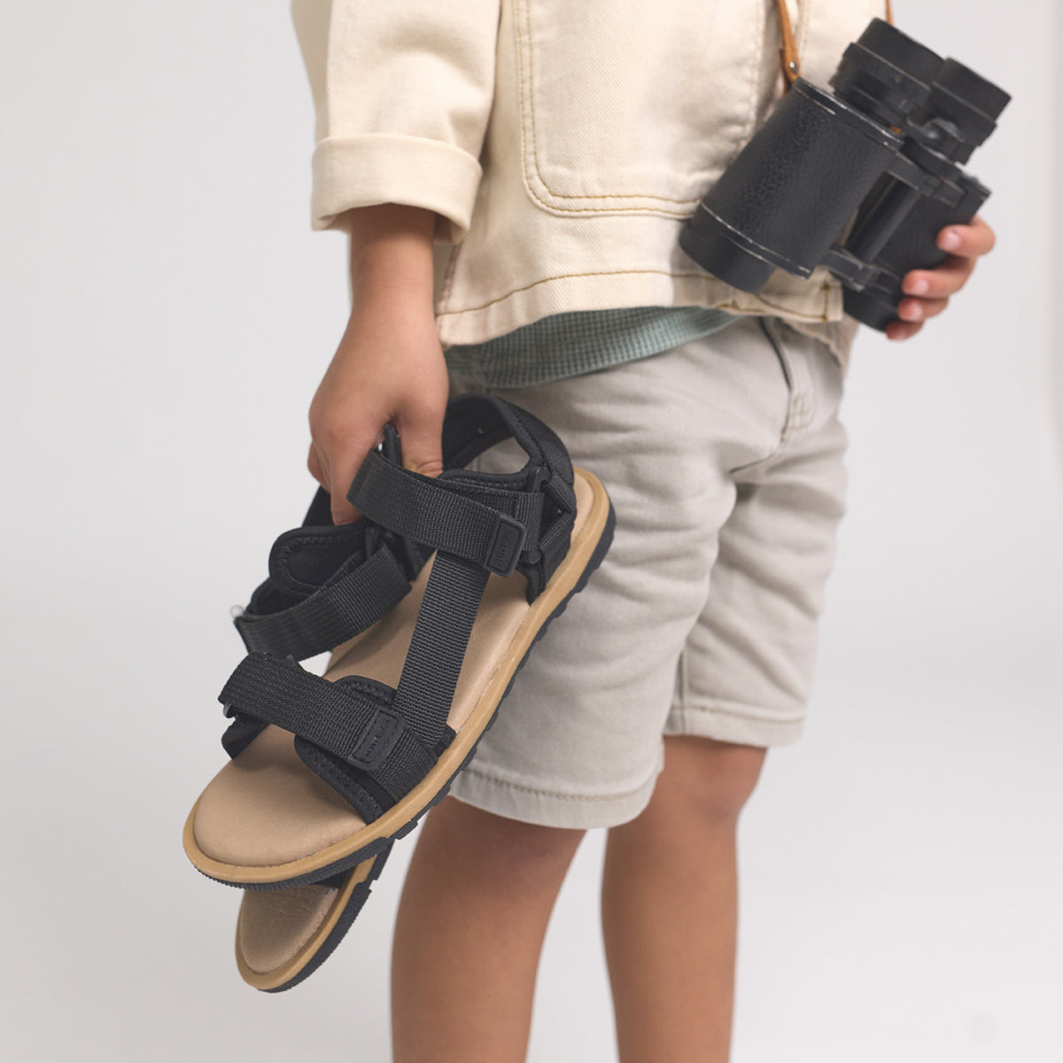 Pretty Brave Toddler / Child Sandal Otis Black