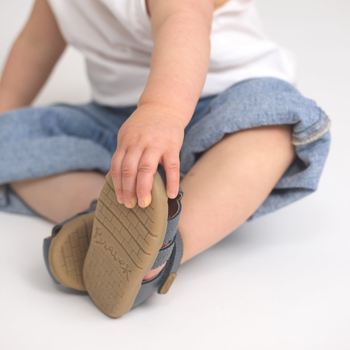 Pretty Brave Toddler Sandal Theo Indigo