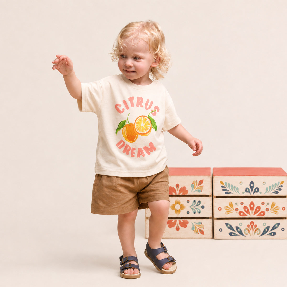 Pretty Brave Little Kids Sandal Beau Indigo
