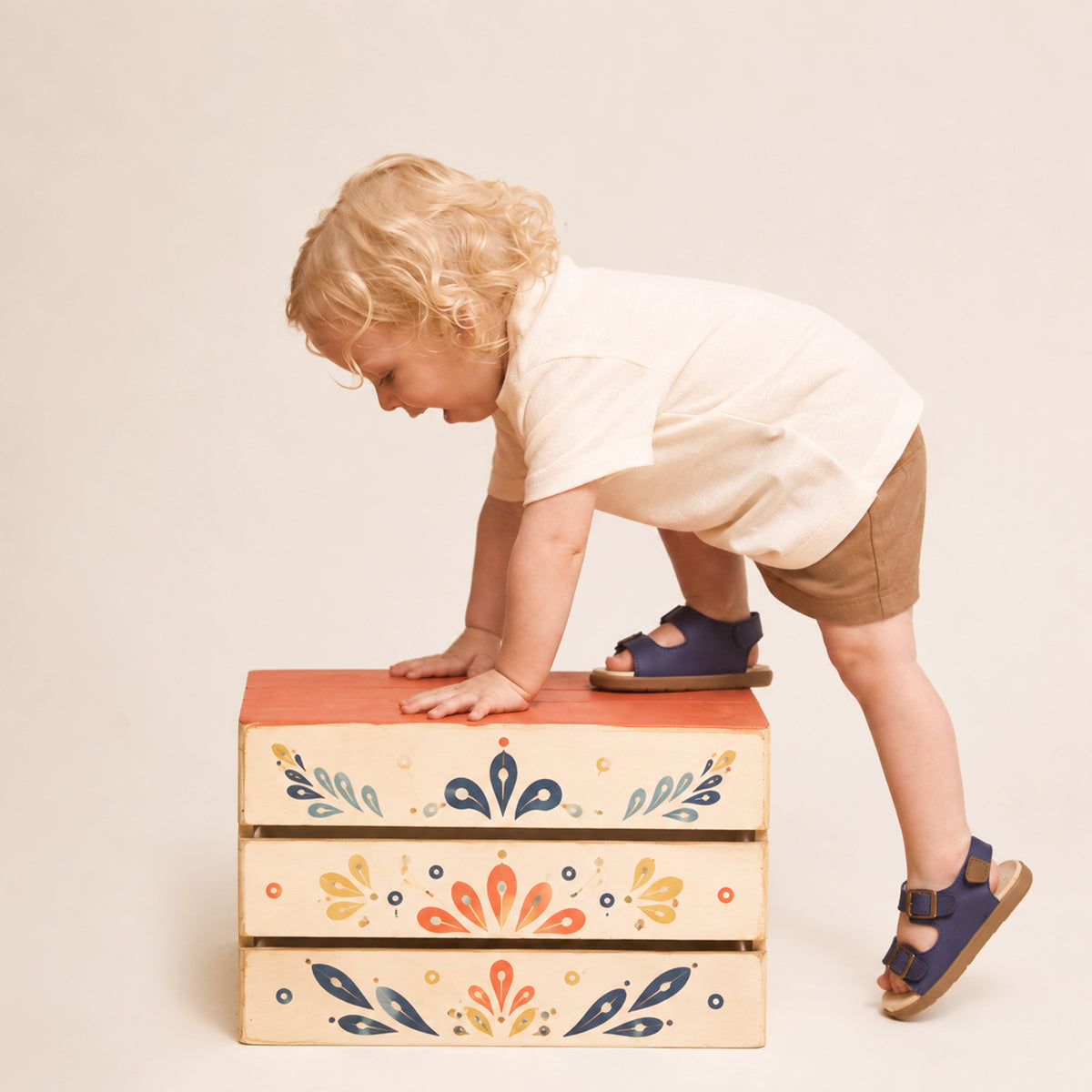 Pretty Brave Little Kids Sandal Beau Indigo